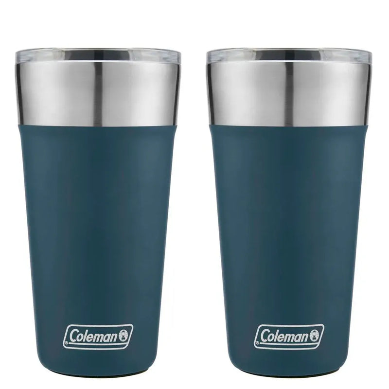 Kit com 2 Copos Térmicos com Tampa 600ml Azul Slate Coleman