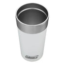 Kit com 2 Copos Térmicos com Tampa 600ml Branco Coleman