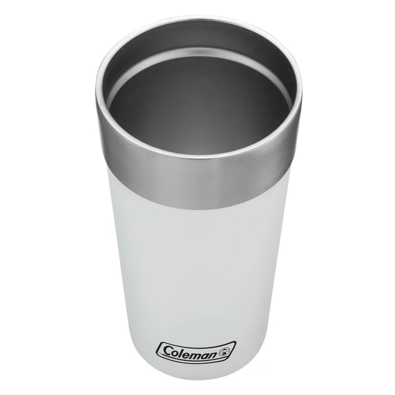 Kit com 2 Copos Térmicos com Tampa 600ml Branco Coleman