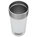 Kit com 6 Copos Térmicos com Tampa 600ml Branco Coleman