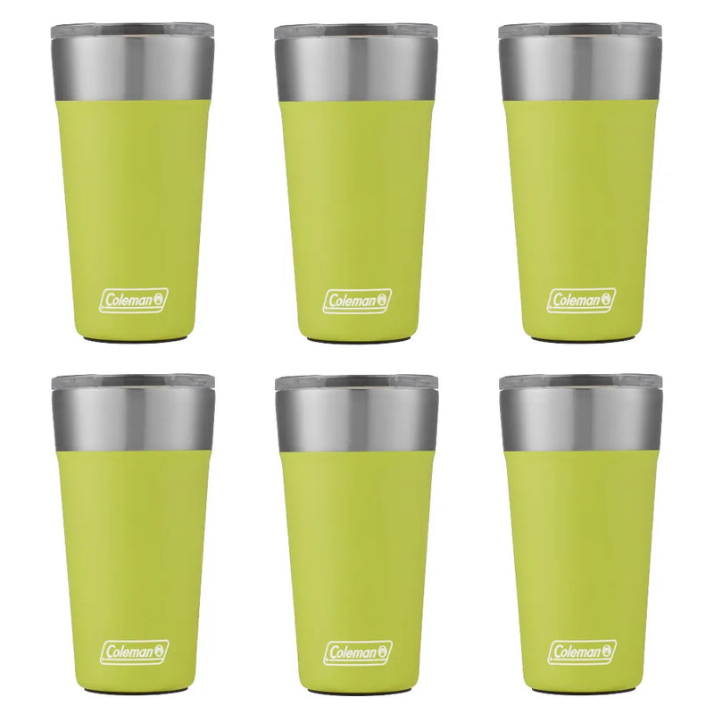 Kit com 6 Copos Térmicos com Tampa 600ml Light Green Coleman