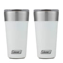 Kit com 2 Copos Térmicos com Tampa 600ml Branco Coleman